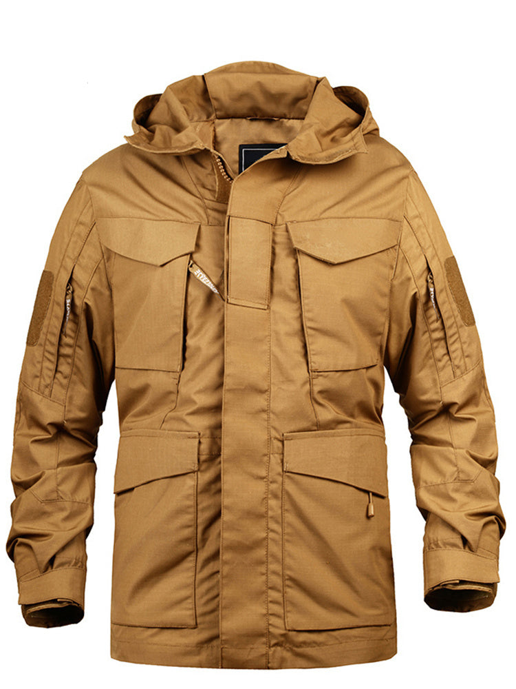 Outdoor Mid-length Windbreaker Tactical Jacket Men