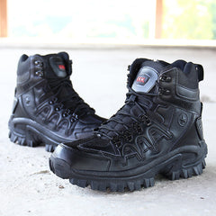 Military Boots Camouflage Non-Slip Combat Tactical Boots Male Breathable Outdoor Climbing Wear-Resisting Mens Shoes