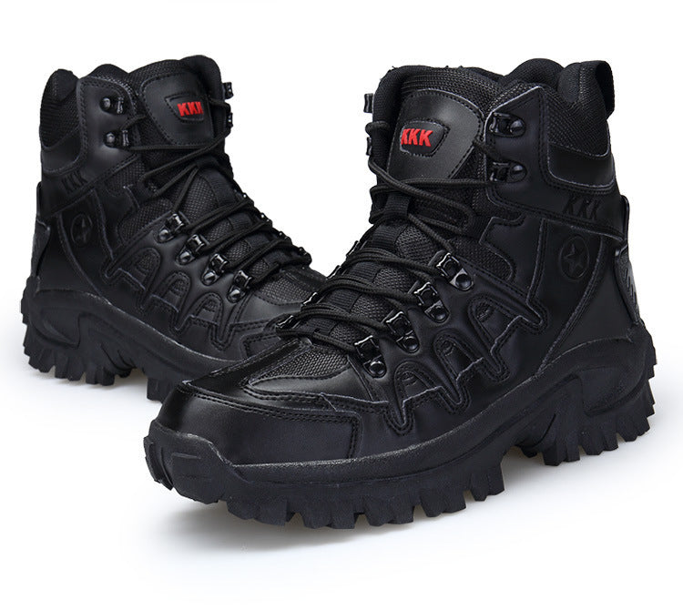 Military Boots Camouflage Non-Slip Combat Tactical Boots Male Breathable Outdoor Climbing Wear-Resisting Mens Shoes