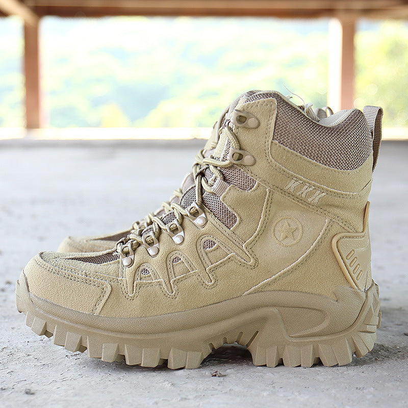 Military Boots Camouflage Non-Slip Combat Tactical Boots Male Breathable Outdoor Climbing Wear-Resisting Mens Shoes