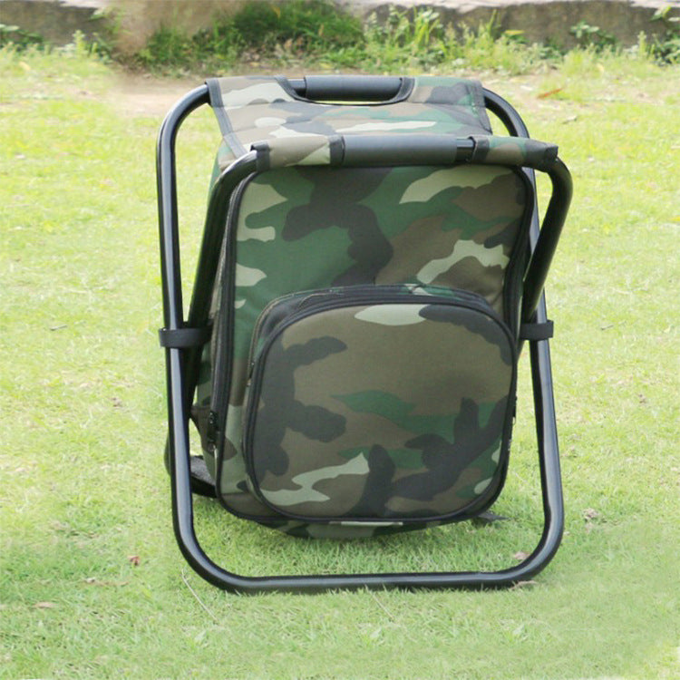 Multifunctional Foldable Camping Chair Seat with Picnic Bag Hiking Seat Bag