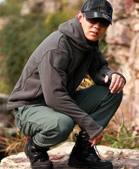 Men's tactical fleece fleece jacket