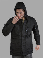 Outdoor Mid-length Windbreaker Tactical Jacket Men