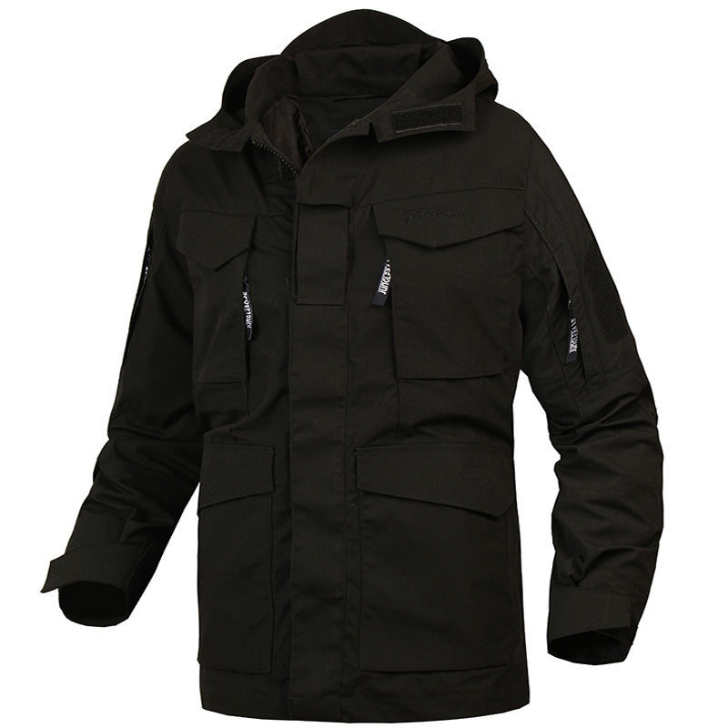 Outdoor Mid-length Windbreaker Tactical Jacket Men