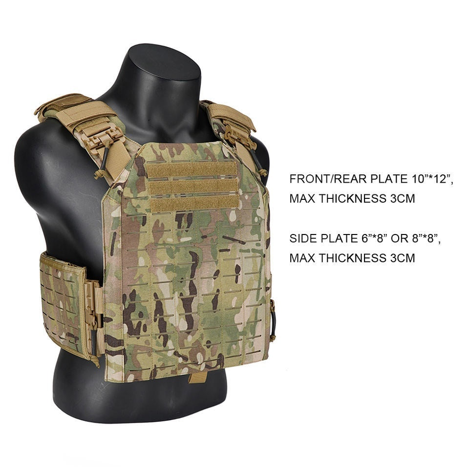 Nylon 1000D Laser Cutting Buckle Quick Take Off Tactical Vest