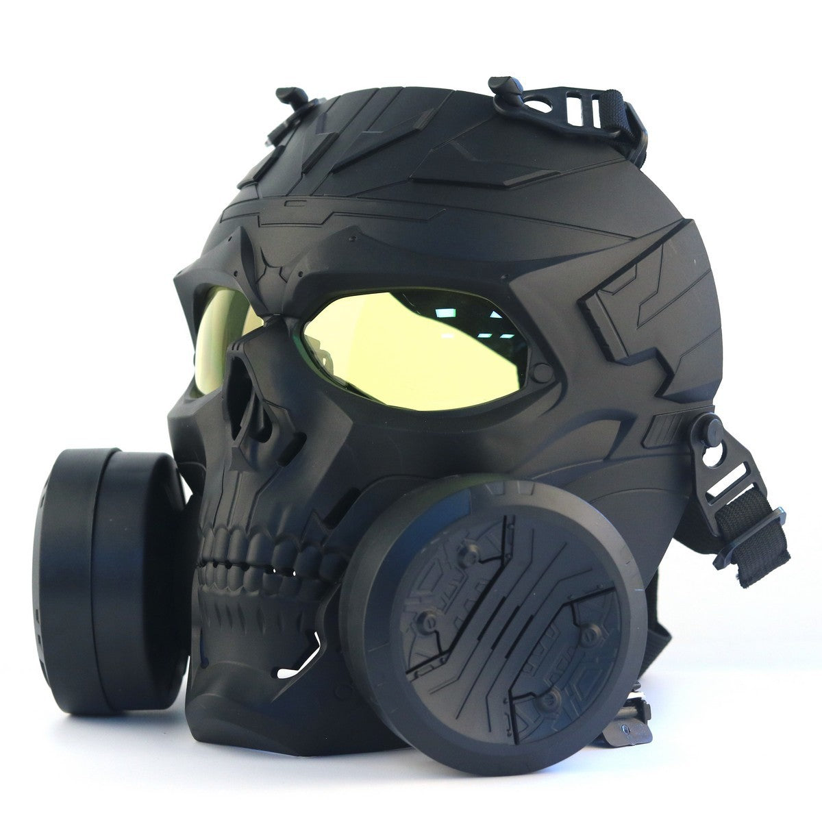 Mechanical Skull Double Fan Tactical Protective Mask Headgear