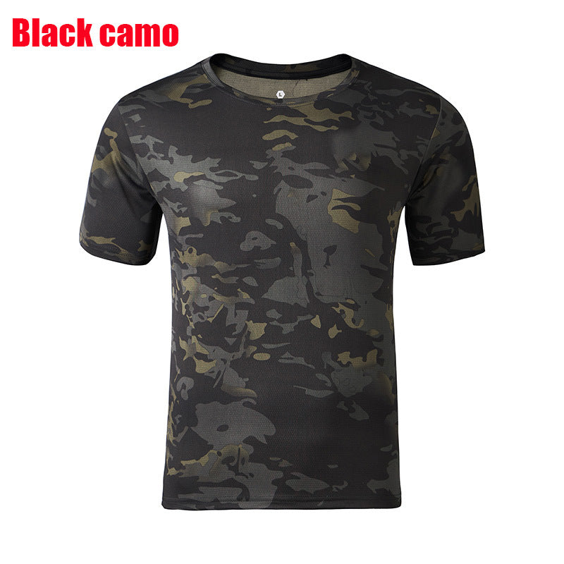 Tactical Camouflage T-shirt Outdoor T-shirt Outdoor Camouflage Short Sleeve Tactical Short Sleeve